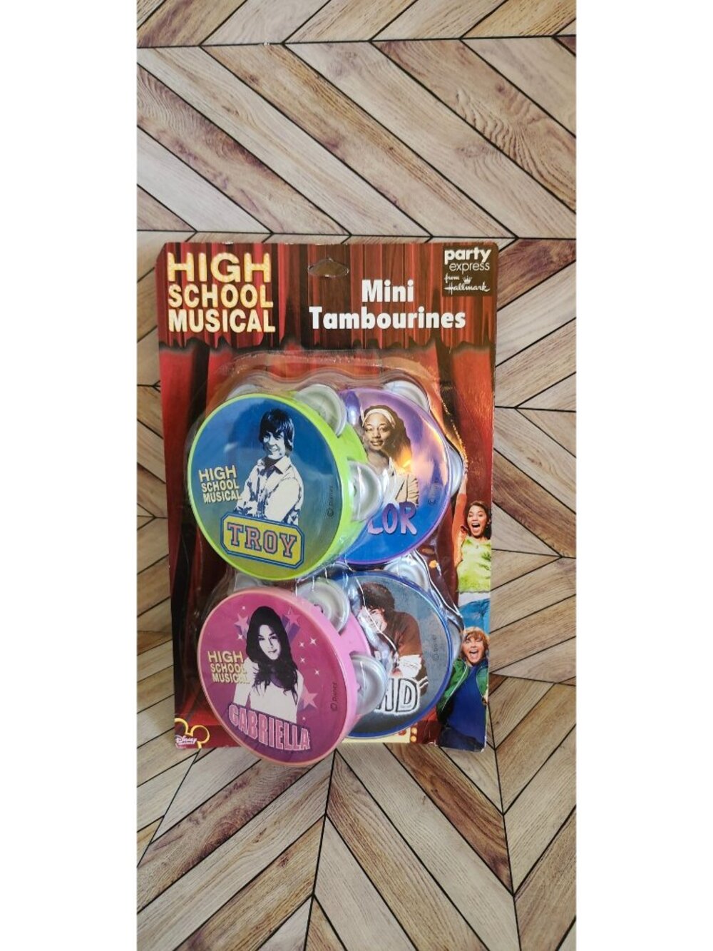 New High School Musical Party Favors 4 Mini Tambourines Troy Gabriella